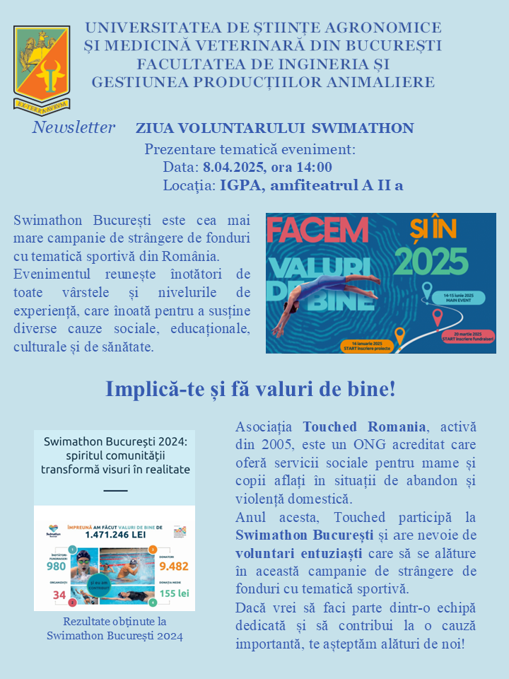 Ziua voluntariatului SWIMATHON